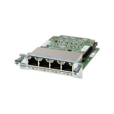 Модуль Cisco Four port 10/100/1000 Ethernet switch interface card w/PoE EHWIC-4ESG-P EHWIC-4ESG - фото 248679