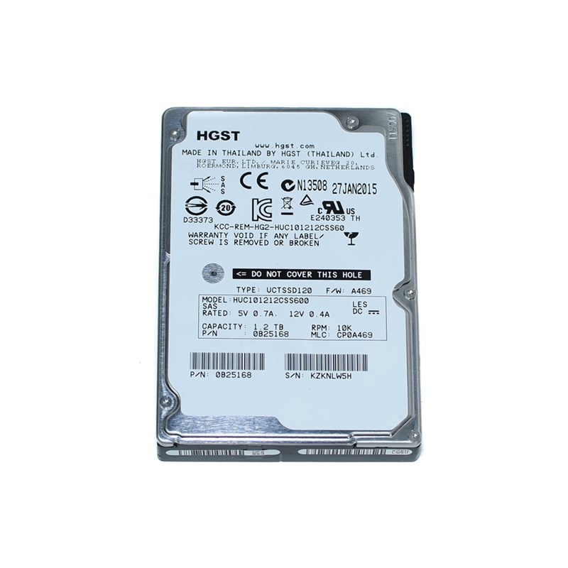 0B25168 Жесткий диск HITACHI ULTRASTAR C10K1200 HUC101212CSS600 1.2TB 10K 2.5 6G SFF SAS 0B25168 - фото 262478