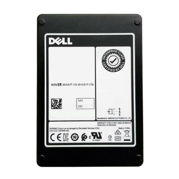 400-ASVG Твердотельный накопитель Dell 960GB SAS 12G RI SSD 2.5 400-ASVG - фото 262534