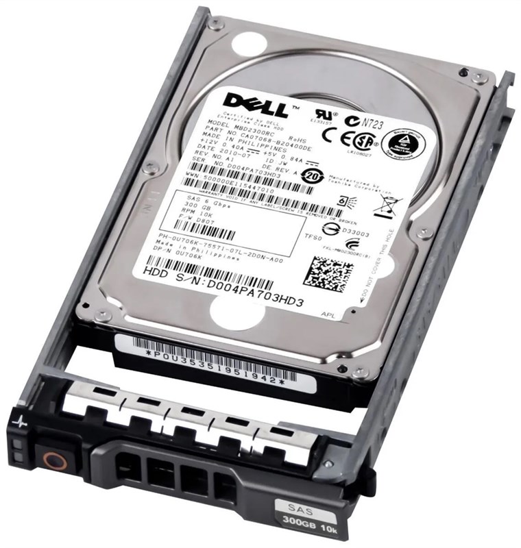 0T871K Жесткий диск Dell 300GB 10K 2.5 SAS 6G 0T871K - фото 262536