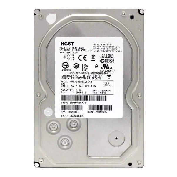 0B26311 Жесткий диск Hitachi 3TB 6G 7.2K SAS 3.5 0B26311 - фото 263654