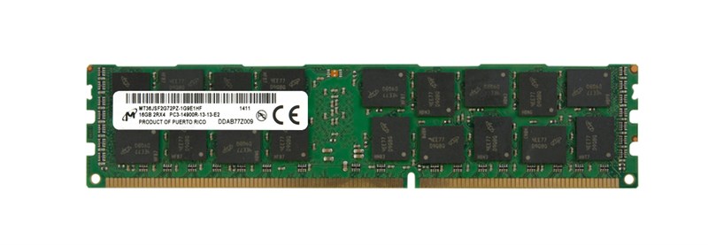MT36JSF2G72PZ-1G9E1 Оперативная память Micron DDR3 16GB 14900(1866MHz) REG [MT36JSF2G72PZ-1G9E1] - фото 275993