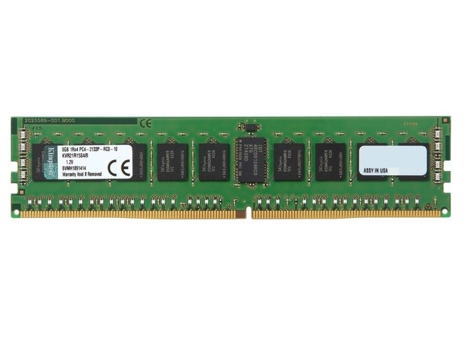KVR21R15S4-8 Оперативная память KINGSTON DDR4 SDRAM - 8 GB - DIMM 288-PIN - 2133 MHZ - ECC - 1.2 V [KVR21R15S4/8] - фото 276344