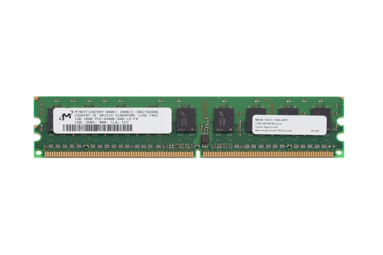 MEM-1900-1GB Оперативная память 1GB DRAM (1 DIMM) for Cisco 1941/1941W ISR, Spare [MEM-1900-1GB=] MEM-1900-1GB - фото 277951