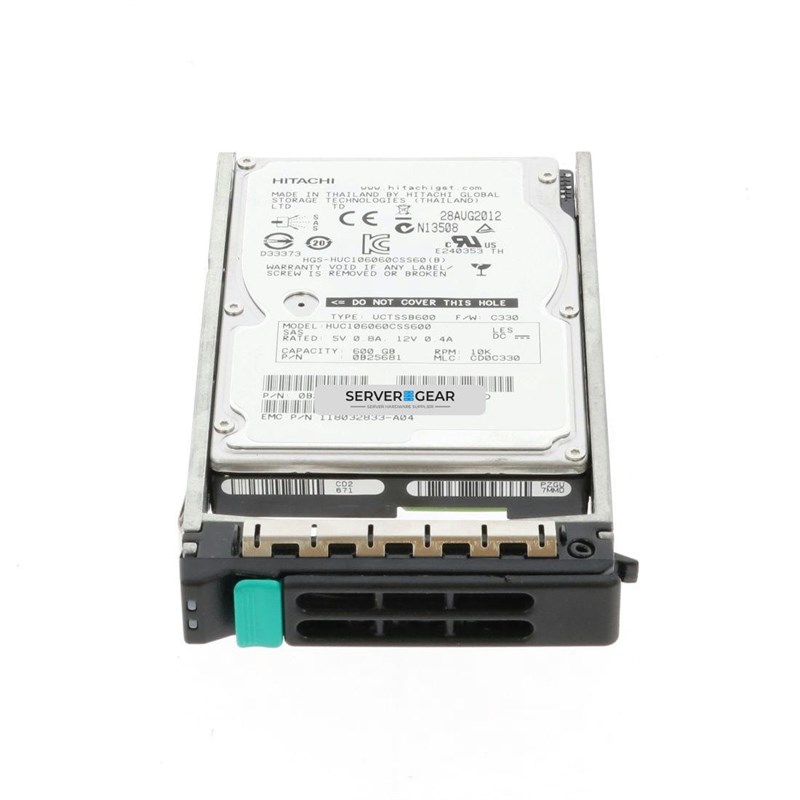 005032955 Жесткий диск EMC DV 600G 10K 2.5 6G SAS 512 5032955 - фото 304621