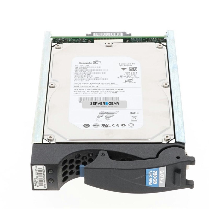 5048799 Жесткий диск EMC 750gb 7.2k 3.5in 3Gb SATA HDD for CX 5048799 - фото 304761