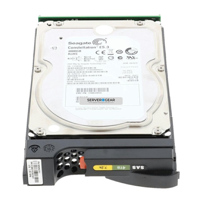 5050588 Жесткий диск EMC 4TB 7.2K 3.5in 6G SAS HDD for VNXe - фото 304931