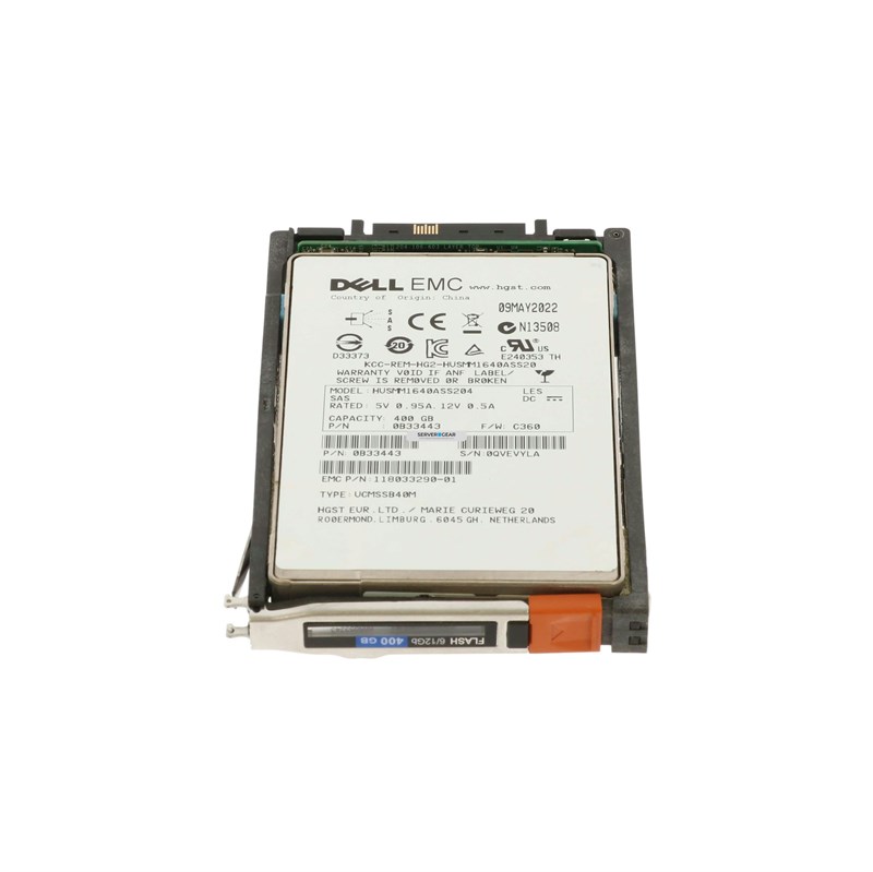 D4-2SFX-400 Жесткий диск EMC 400GB SSD 2.5 SAS 12G UNITY XT - фото 305165