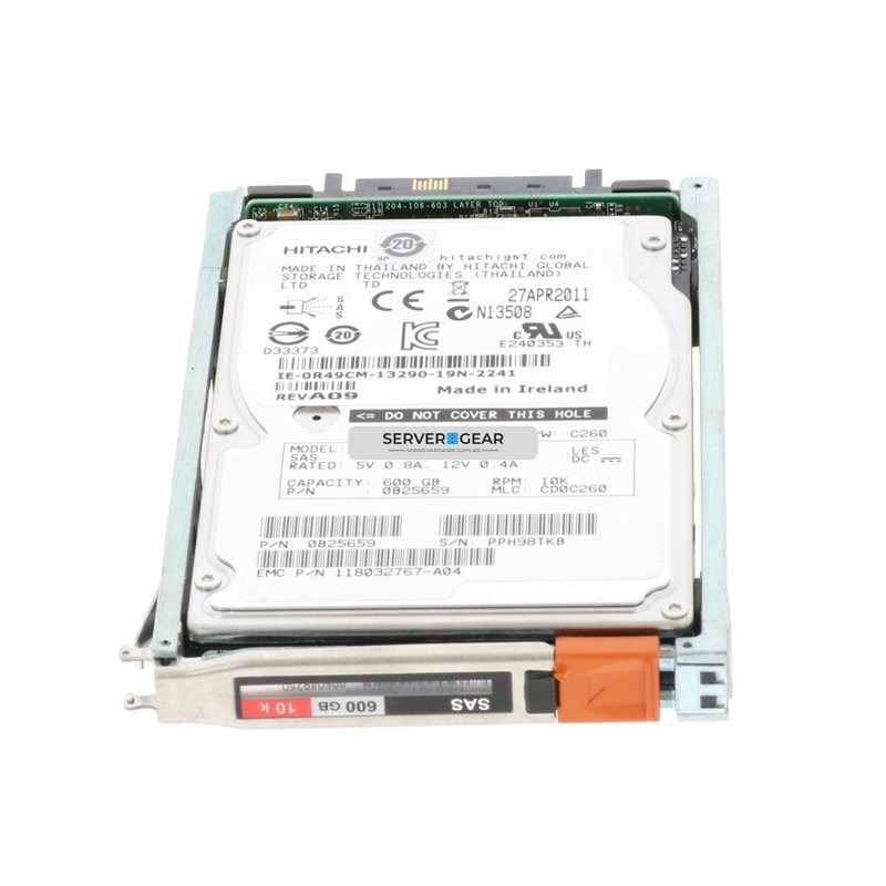 005050285 Жесткий диск EMC 600GB 10K 2.5in 6G SAS HDD for VNX 5050285 - фото 306252