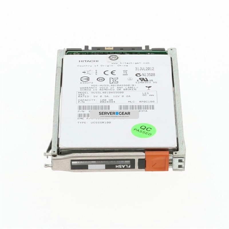 005049296 Жесткий диск EMC 100GB 2.5in SAS SSD for VNXe 3300 5049296 - фото 306361