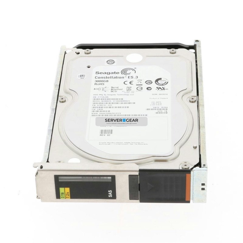 005050746 Жесткий диск EMC 3TB 7.2K 3.5in 6G SAS HDD for VNX 5050746 - фото 306381