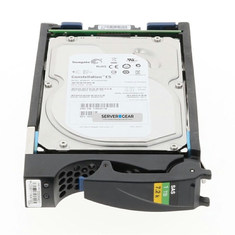 005050137 Жесткий диск EMC 1TB 7.2K 3.5in 6G SAS HDD for VNXe 3300 5050137 - фото 306429