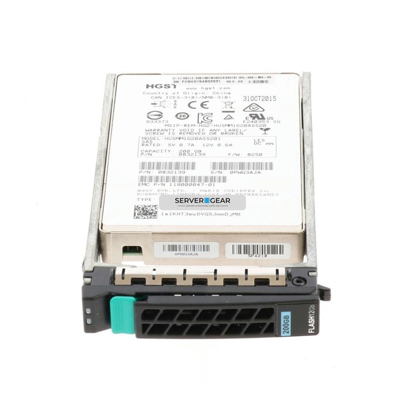 105-000-520-00 Жесткий диск EMC 200gb 2.5 inch SSD SED for ECS 105-000-520-00 - фото 307322