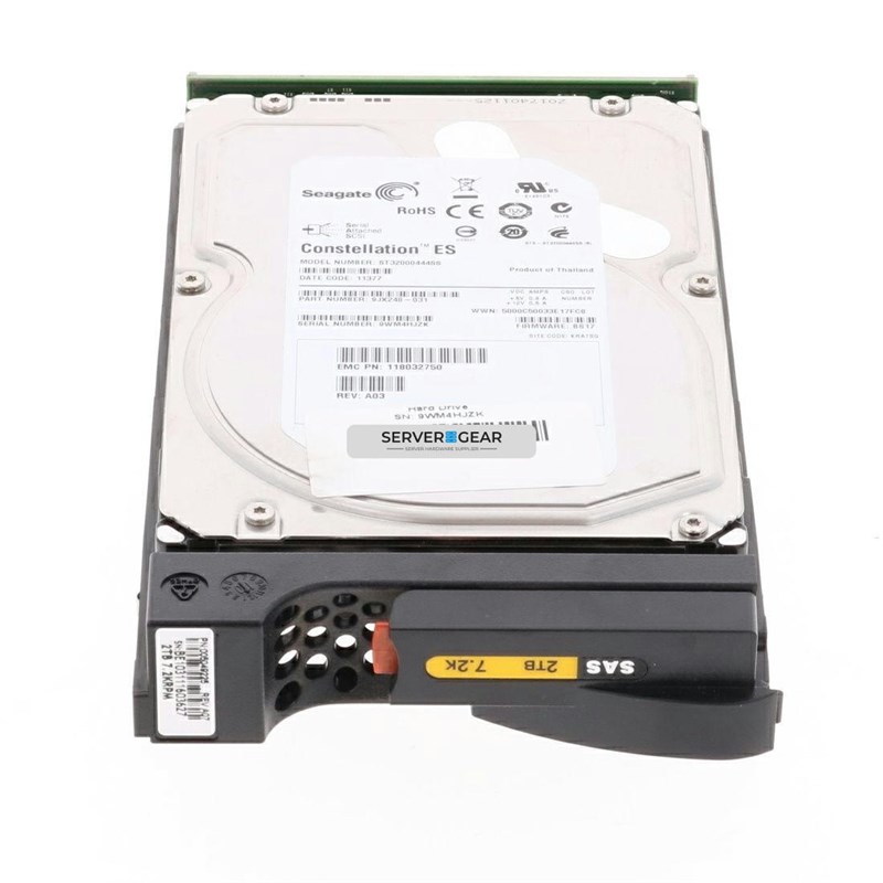 005049225 Жесткий диск EMC 2TB 7.2K 3.5in 6G SAS HDD for VNXe 5049225 - фото 307503