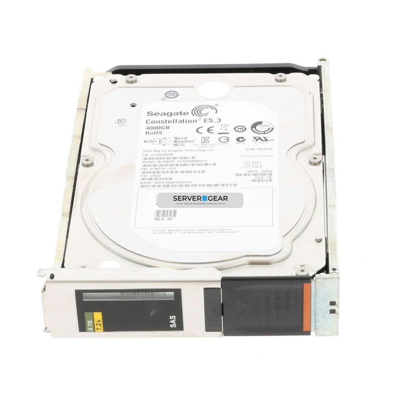 005050750 Жесткий диск EMC 4TB 7.2K 3.5in 6G SAS HDD for VNX 5050750 - фото 307807