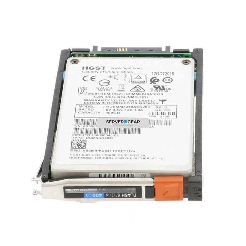 5051586 Жесткий диск EMC 400gb SSD 2.5 inch 12G Unity 5051586 - фото 308148