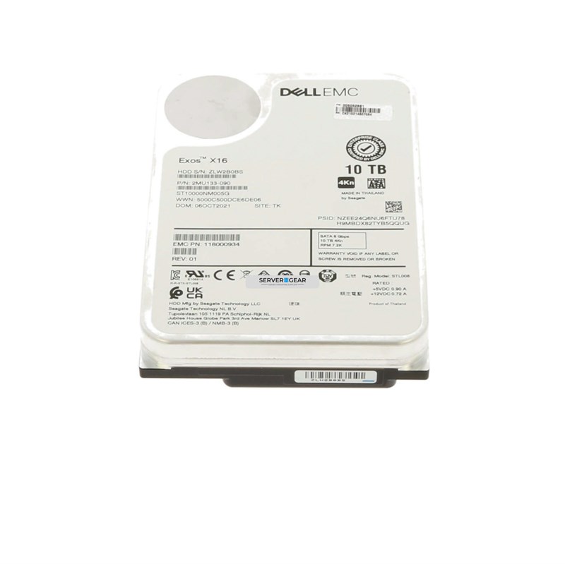 5033003 Жесткий диск EMC 10TB 7.2k 3.5in 6G SATA HDD for ISILON A2000 - фото 308483