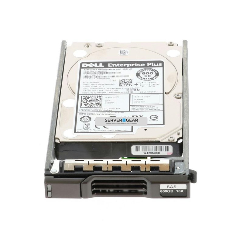 400-AHEQ Жесткий диск 600GB 10K 2.5 SAS 12G Compellent 33KFP 400-AHEQ - фото 309237