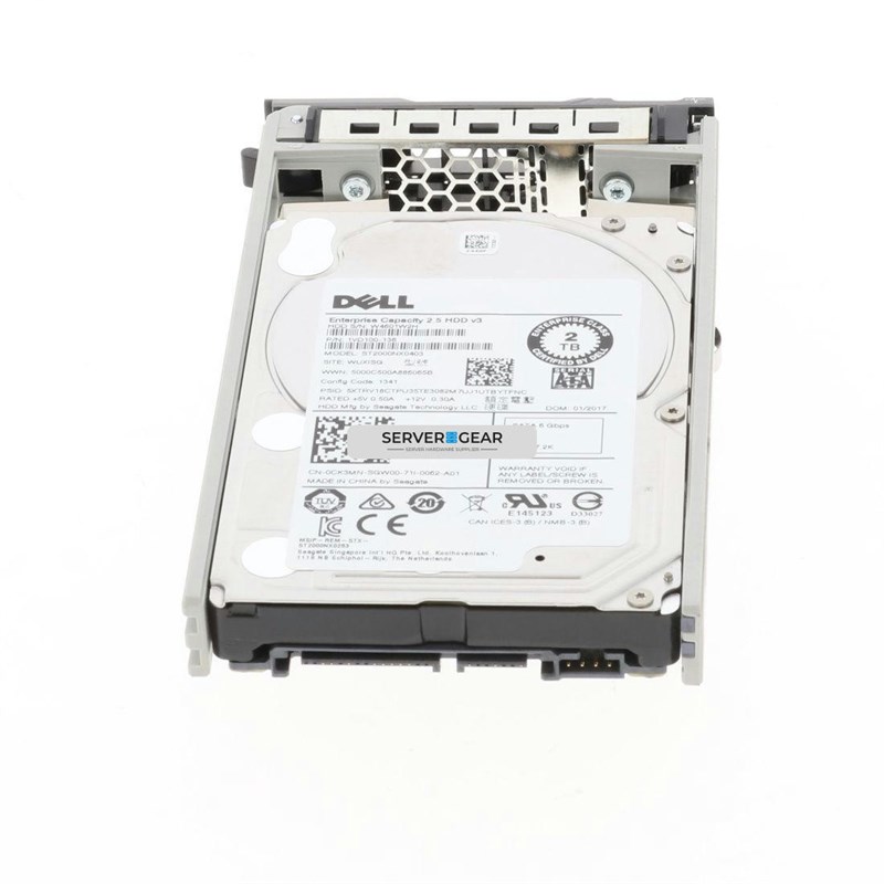 400-AMUG Жесткий диск 2TB 7.2K 2.5 SATA 6G 400-AMUG 400-AMUG - фото 309263