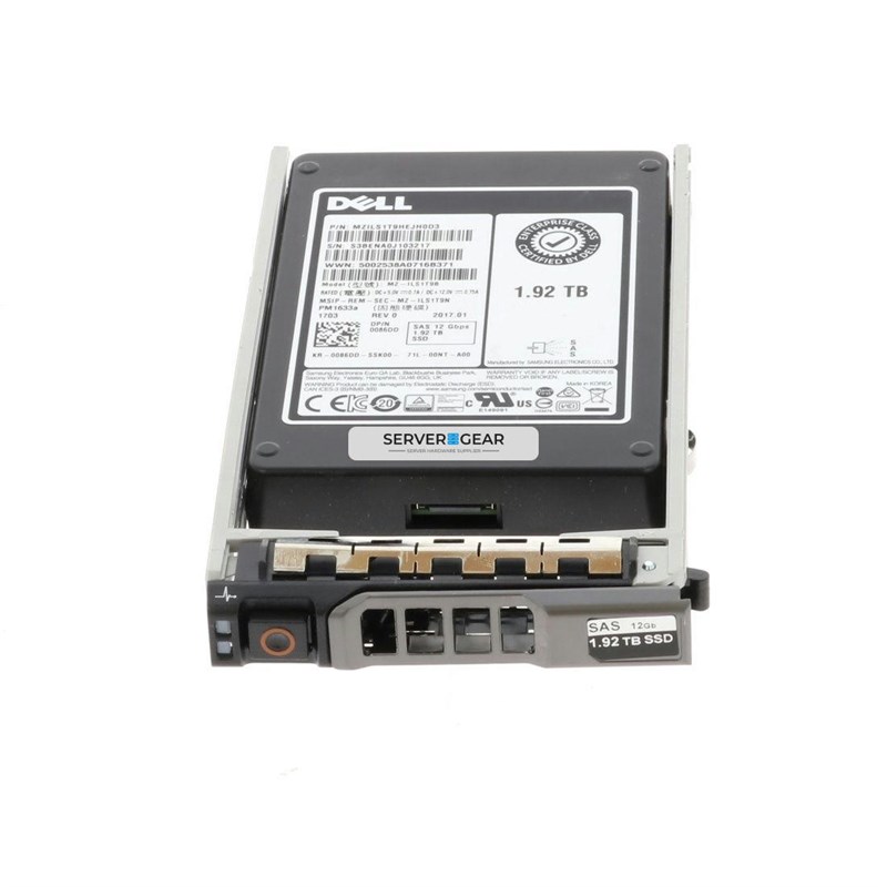 400-AQMB Жесткий диск 1.92TB SSD 2.5 SAS 12G RI 400-AQMB - фото 309271