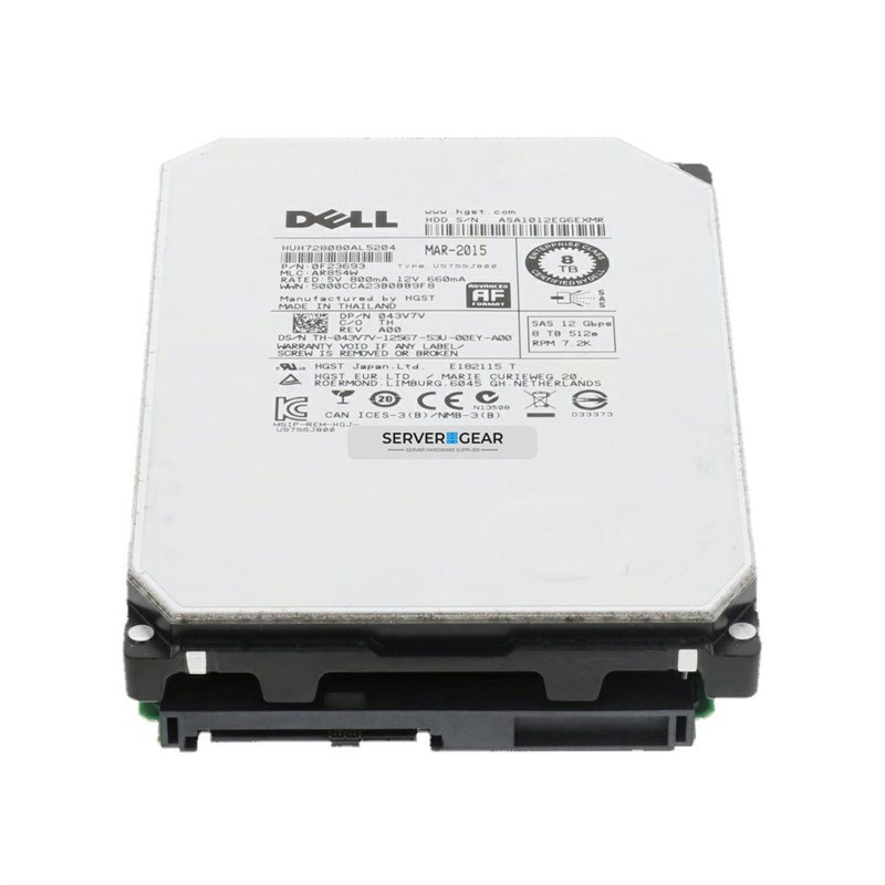 400-AUXC Жесткий диск 8TB 7.2K 3.5 SAS 12G 512E 400-AUXC 400-AUXC - фото 309355