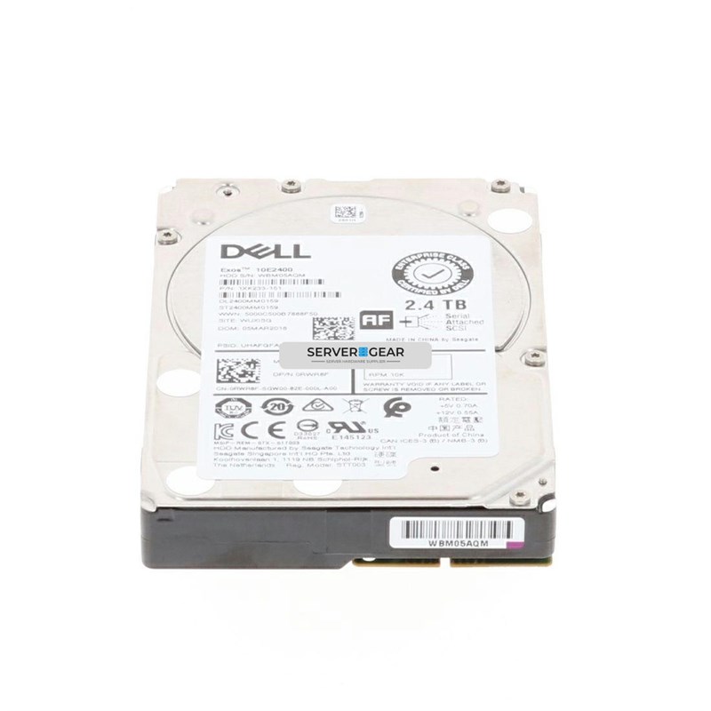 400-AUZV Жесткий диск 2.4TB 10K 2.5 SAS 12G 512e 400-AUZV 400-AUZV - фото 309357