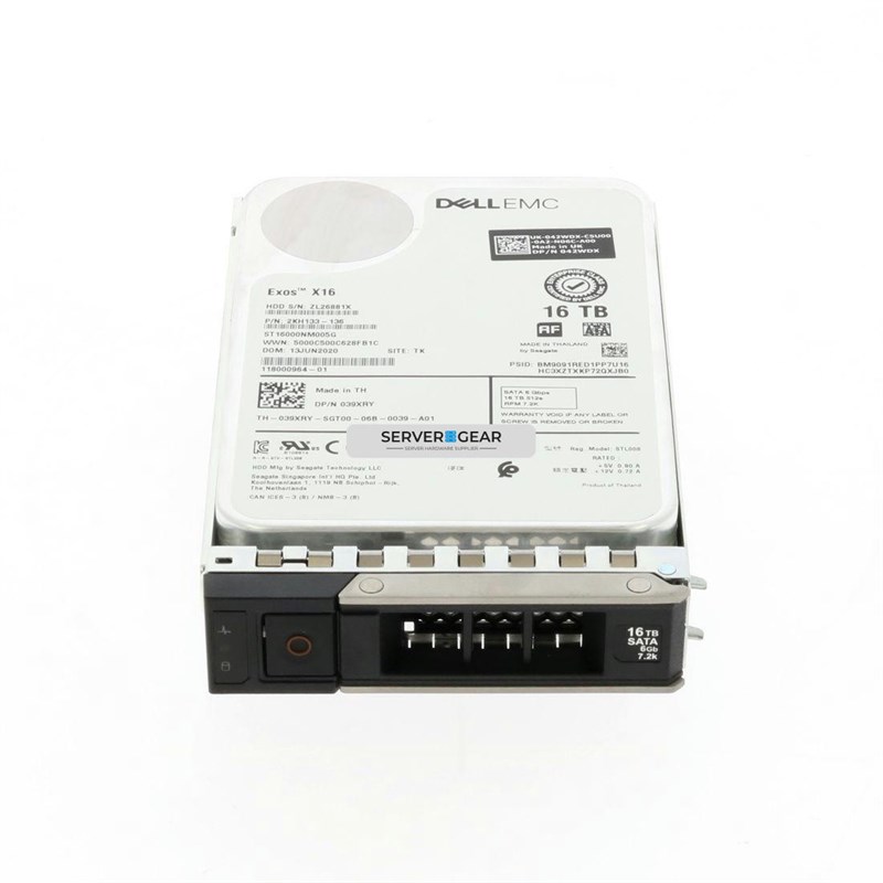 400-BHFM Жесткий диск 16TB 7.2K 3.5 SATA 6G D2P1C 400-BHFM - фото 309479