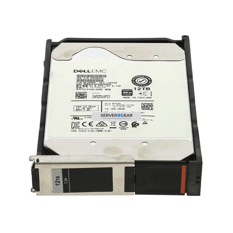 PRF0M-COMPELLENT Жесткий диск 12TB 7.2K 3.5 SAS 12G COMPELLENT 4Kn PRF0M PRF0M-COMPELLENT - фото 309563