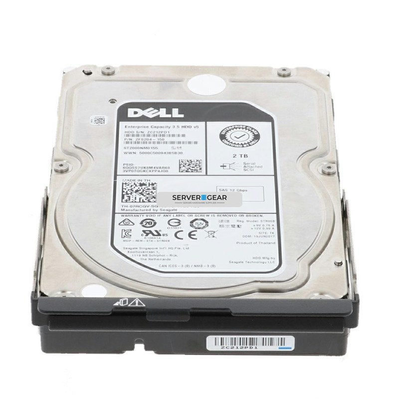 684JT Жесткий диск 2TB 7.2K 3.5 SAS 12G SSD 684JT - фото 309577