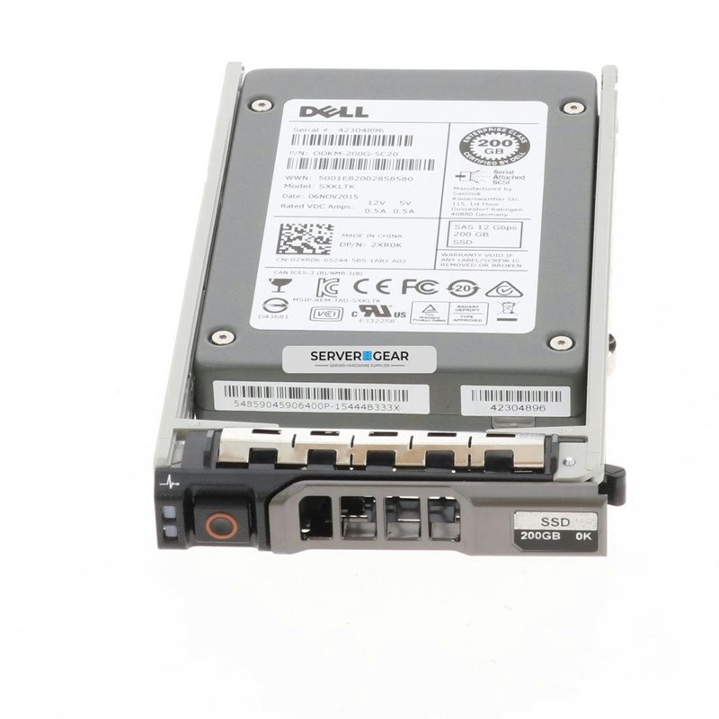 400-AEQD Жесткий диск 200GB SSD 2.5 12G WRITE MLC 400-AEQD 400-AEQD - фото 309963