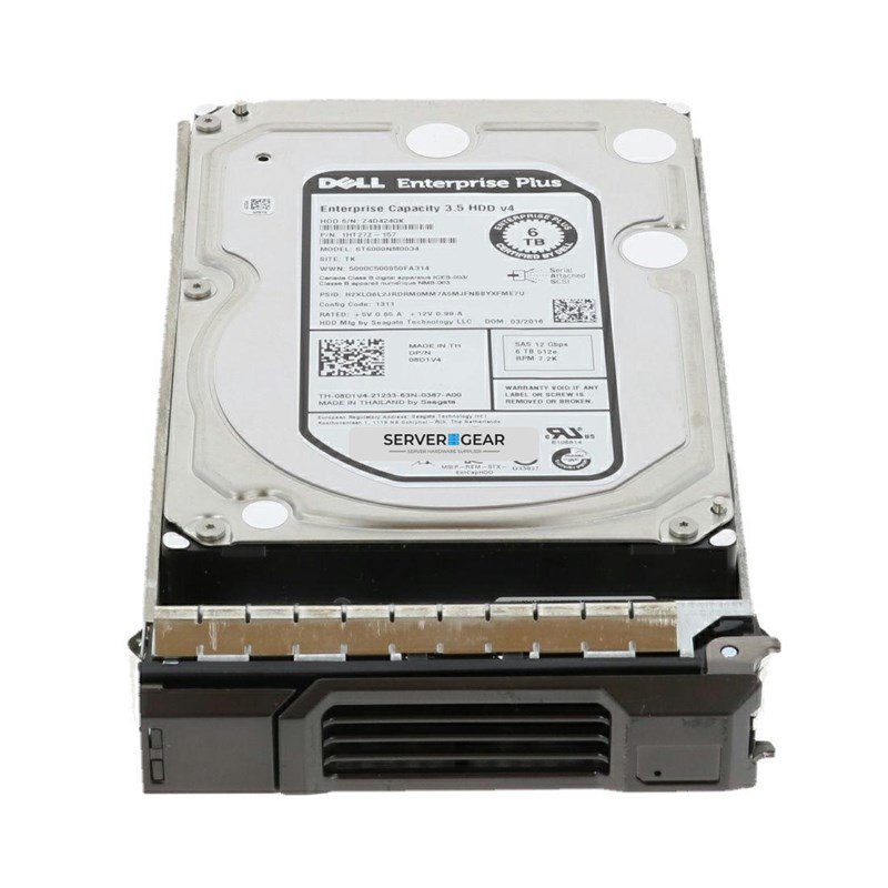 8D1V4-COMPELLENT Жесткий диск 6TB 7.2K 3.5 SAS 12G COMPELLENT ST6000NM0034 8D1V4-COMPELLENT - фото 310339