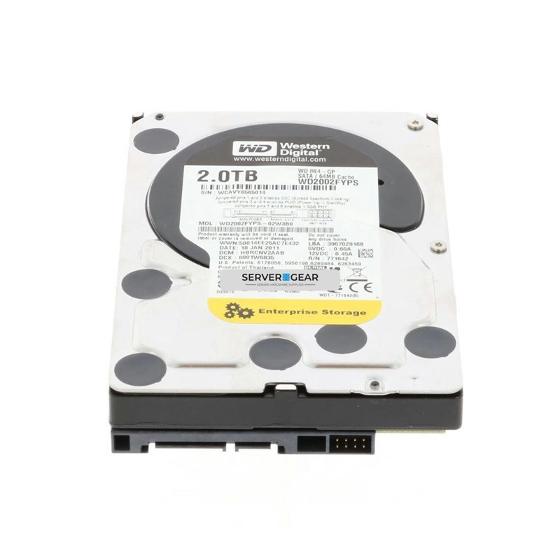 WD2002FYPS Жесткий диск 2TB 5.4K 3.5 SATA 3G WD2002FYPS WD2002FYPS - фото 310425