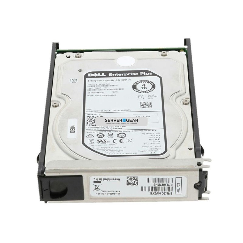 V9M9K-EQL Жесткий диск 4TB 7.2K 3.5 SAS 12G EQL ST4000NM0025 V9M9K-EQL - фото 310579