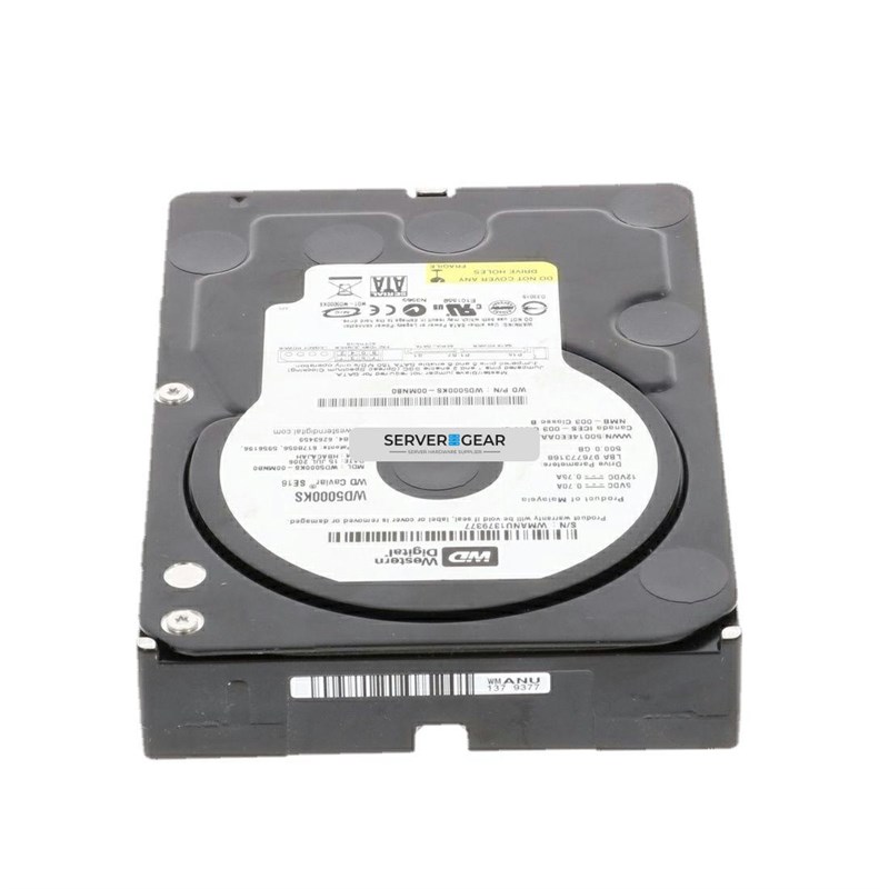 JN957 Жесткий диск 500GB 7.2K 3.5 SATA 3G HUA721050KLA330 JN957 - фото 311265