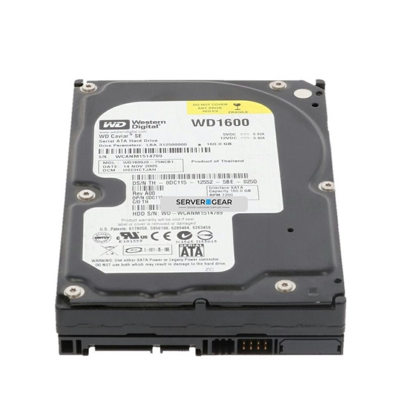 FM569 Жесткий диск 160GB 7.2K 3.5 SATA 3G WD1601ABYS - фото 311347