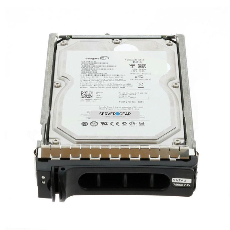 NW342 Жесткий диск 750GB 7.2K 3.5 SATA 3G HUA72107SKLA330 NW342 - фото 311473