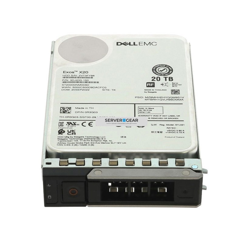 R3G03 Жесткий диск 20TB 7.2K 3.5 SAS 12G ST20000NM004D ME5 SERIES R3G03 - фото 311505