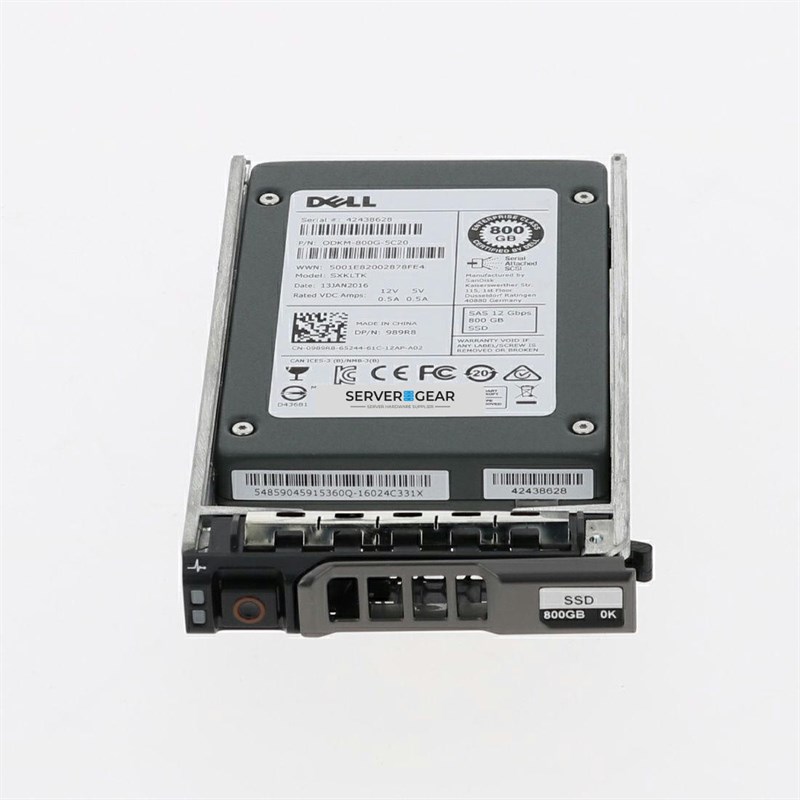 6VJC9 Жесткий диск 800GB SSD 2.5 SAS 12G MIX WUSTR6480BSS200 6VJC9 - фото 311933