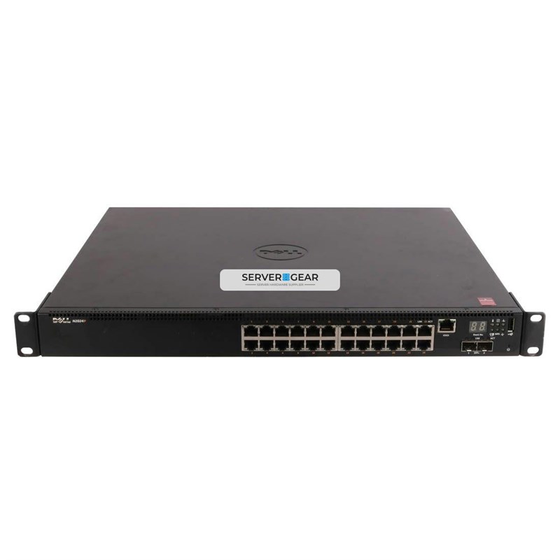 0P06N Переключатель PowerConnect N2024P 24x1GB BASE-T 2x10GB SFP+ PoE 0P06N - фото 312415