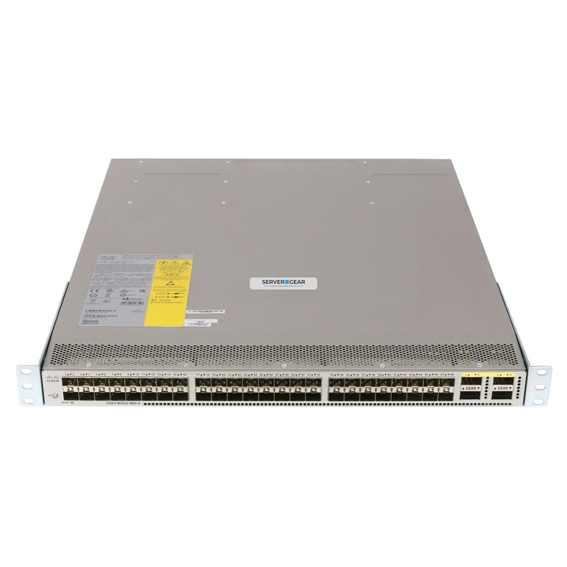 N3K-C3064PQ-10GX Переключатель Cisco Nexus 3064-X, 48 SFP+, 4 QSFP+ incl. fan/pwr N3K-C3064PQ-10GX - фото 319089