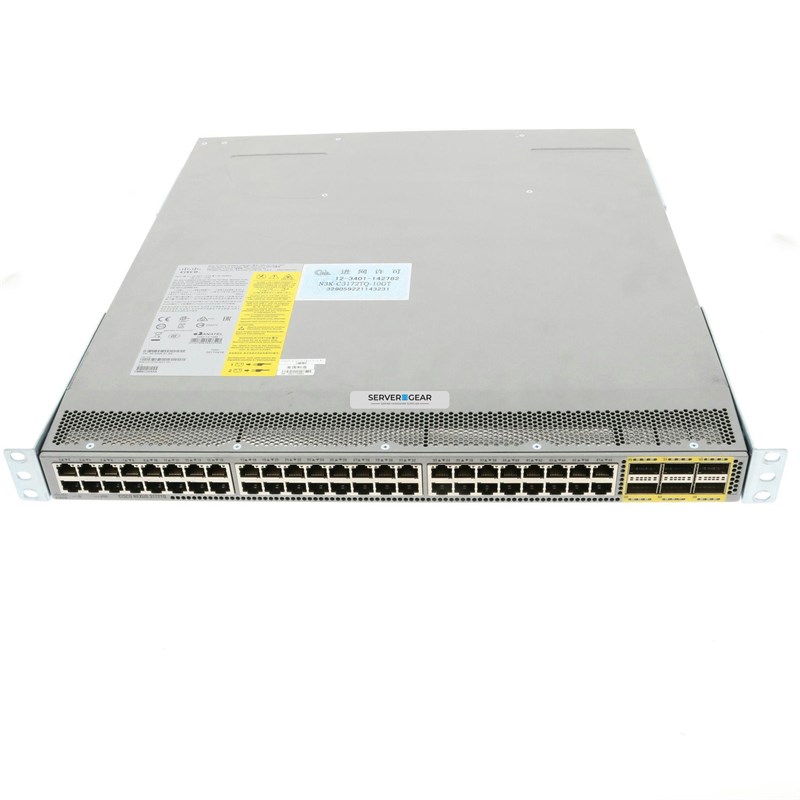 N3K-C3172TQ-32T Переключатель Nexus 3172-T, 32 x 10GBase-T and 6 QSFP+ ports N3K-C3172TQ-32T - фото 319093