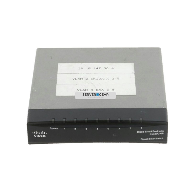 SLM2008T Переключатель Cisco SMB SLM2008T-EU SG 200-08 8-port Gigabit SLM2008T - фото 319113