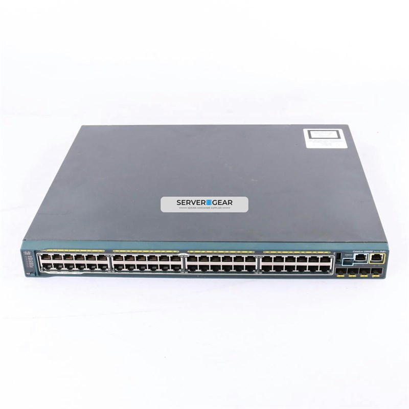 WS-C2960S-F48FPS-L Переключатель Catalyst 2960-SF 48 FE, PoE 740W, 4 x SFP, LAN Bas WS-C2960S-F48FPS-L - фото 319138