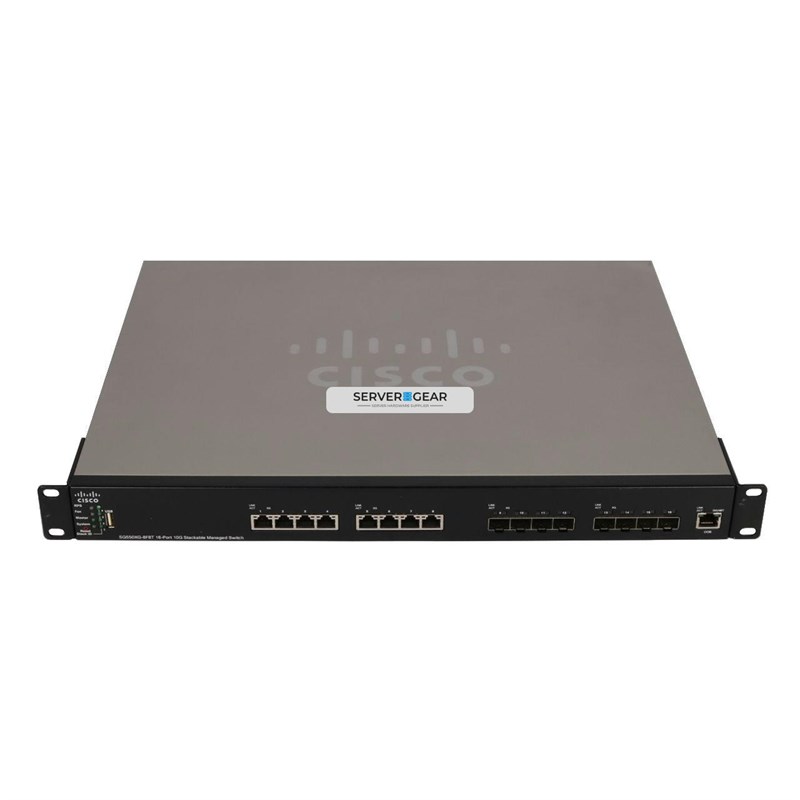 SG550XG-8F8T-K9-EU Переключатель Cisco SG550XG-8F8T 16-Port 10G Stackable Managed Switch SG550XG-8F8T-K9-EU - фото 319319