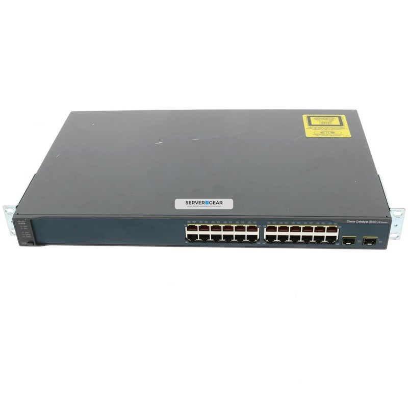 WS-C3560V2-24TS-S Переключатель Cisco Catalyst 3560V2 24 10/100 + 2 SFP + IPB WS-C3560V2-24TS-S - фото 319458