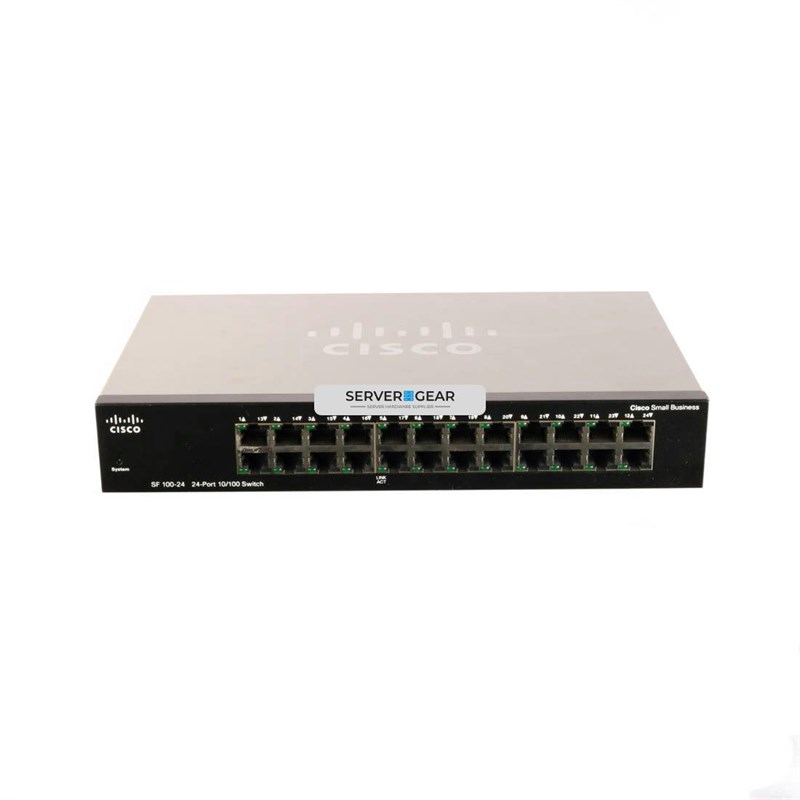 SR224T-EU Переключатель Cisco SF100-24 24-Port 10/100 Switch SR224T-EU - фото 319514