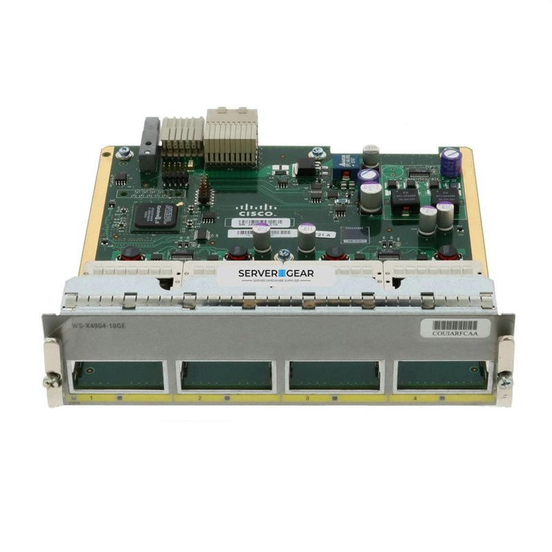 WS-X4904-10GE Переключатель Cisco 4 port wire speed 10GE card WS-X4904-10GE - фото 319555