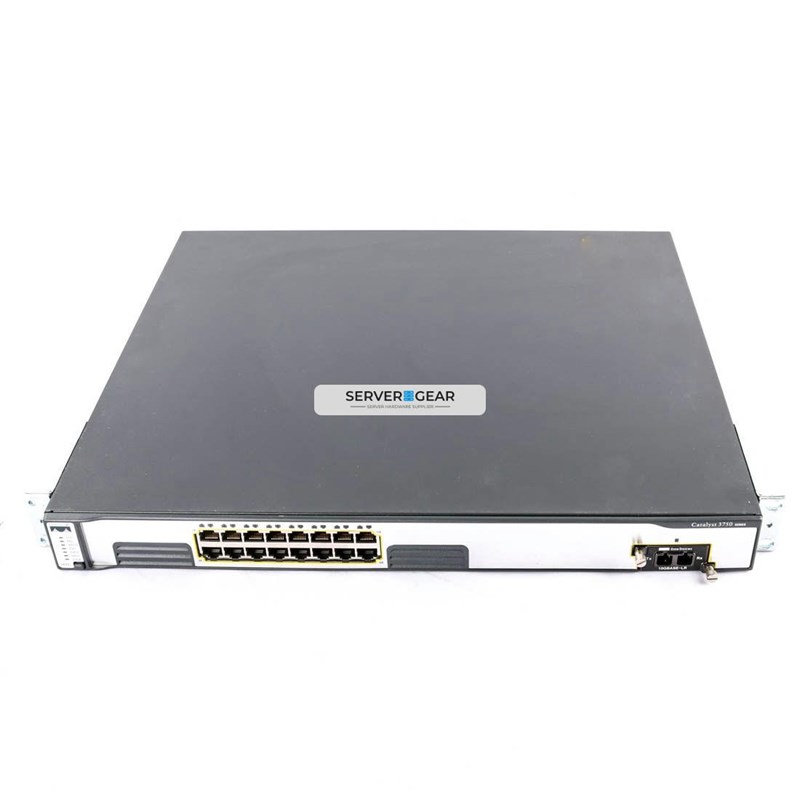 WS-C3750G-16TD-S Переключатель Cisco 16x 10/100/1000BT+ 10GbE (req XENPAK) Std WS-C3750G-16TD-S - фото 319578