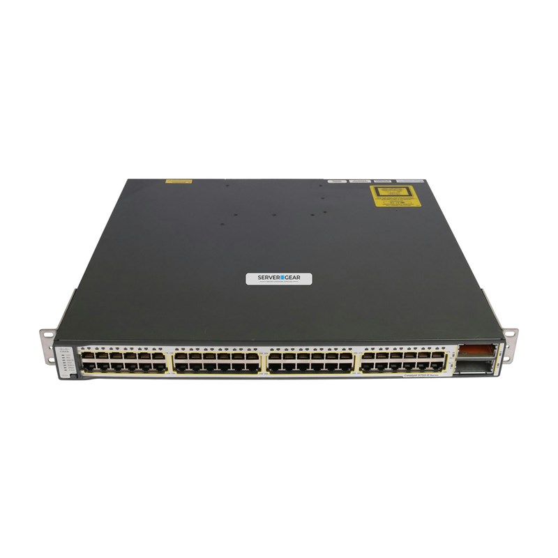 WS-C3750E-48TD-SD Переключатель Catalyst 3750E 48 10/100/1000 + 2*10GE(X2) IP Base WS-C3750E-48TD-SD - фото 319714