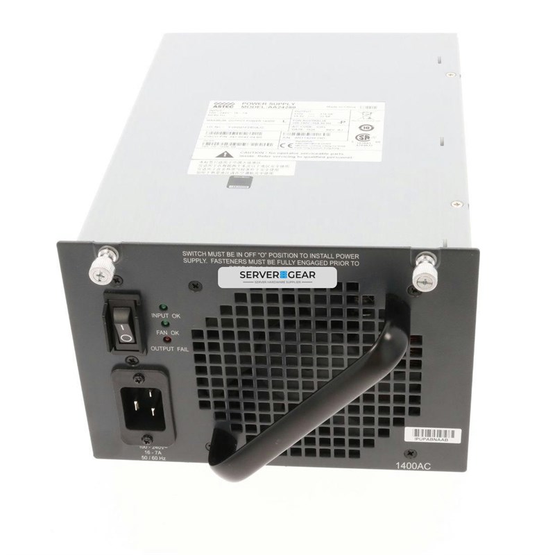 AA24280 Блок питания Catalyst 4500 1400W AC Power Supply AA24280 - фото 319905